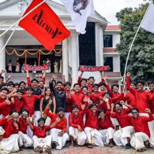 Mosaic gallery showcasing cultural events, labs, libraries, and student celebrations at Mathrushree Group of Institutions.